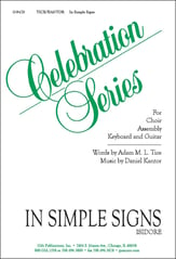 In Simple Signs SATB choral sheet music cover